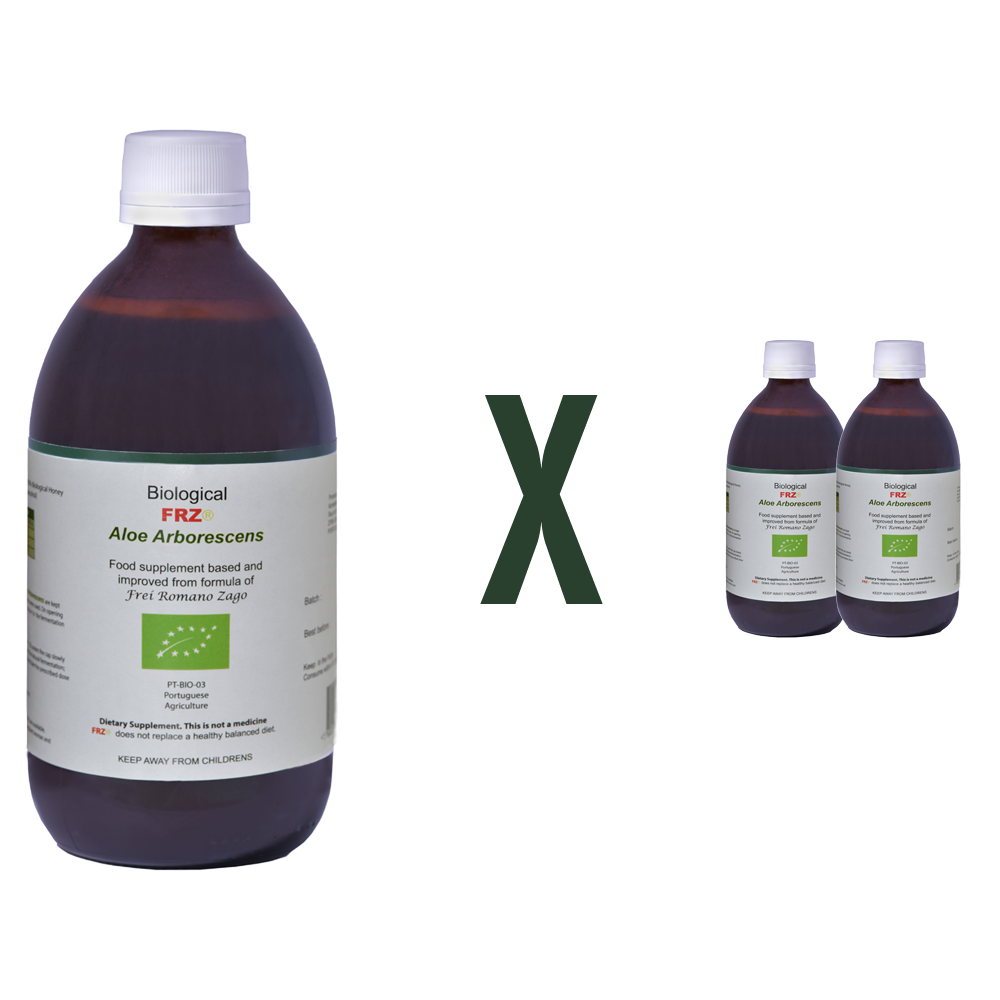 Bio FRZ®Aloe Vera Arborescens 2x500g Nahrungsergänzungsmittel