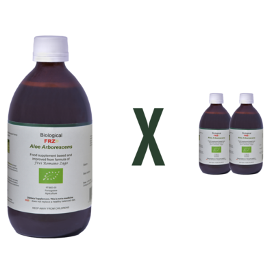 Biological FRZ® Aloe Vera Arborescens 2 x 500g Food Supplement