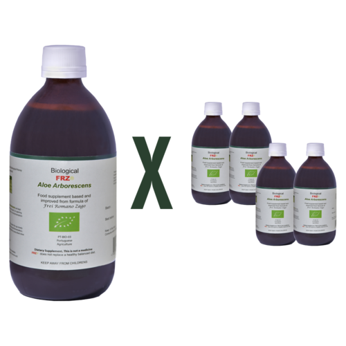 Biological FRZ® Aloe Vera Arborescens 4 x 500g Food Supplement