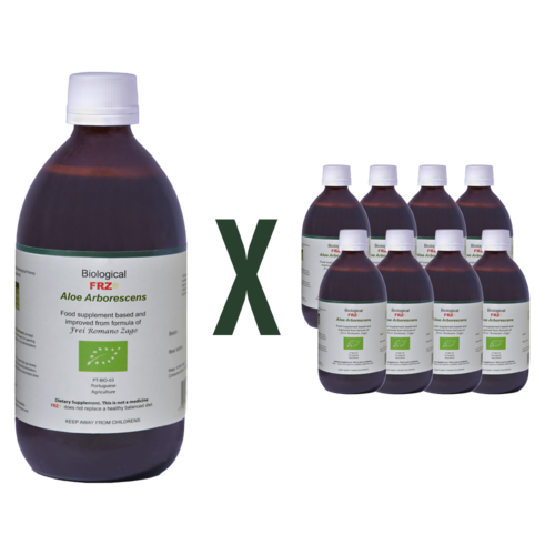 Biological FRZ® Aloe Vera Arborescens 8 x 500g Food Supplement