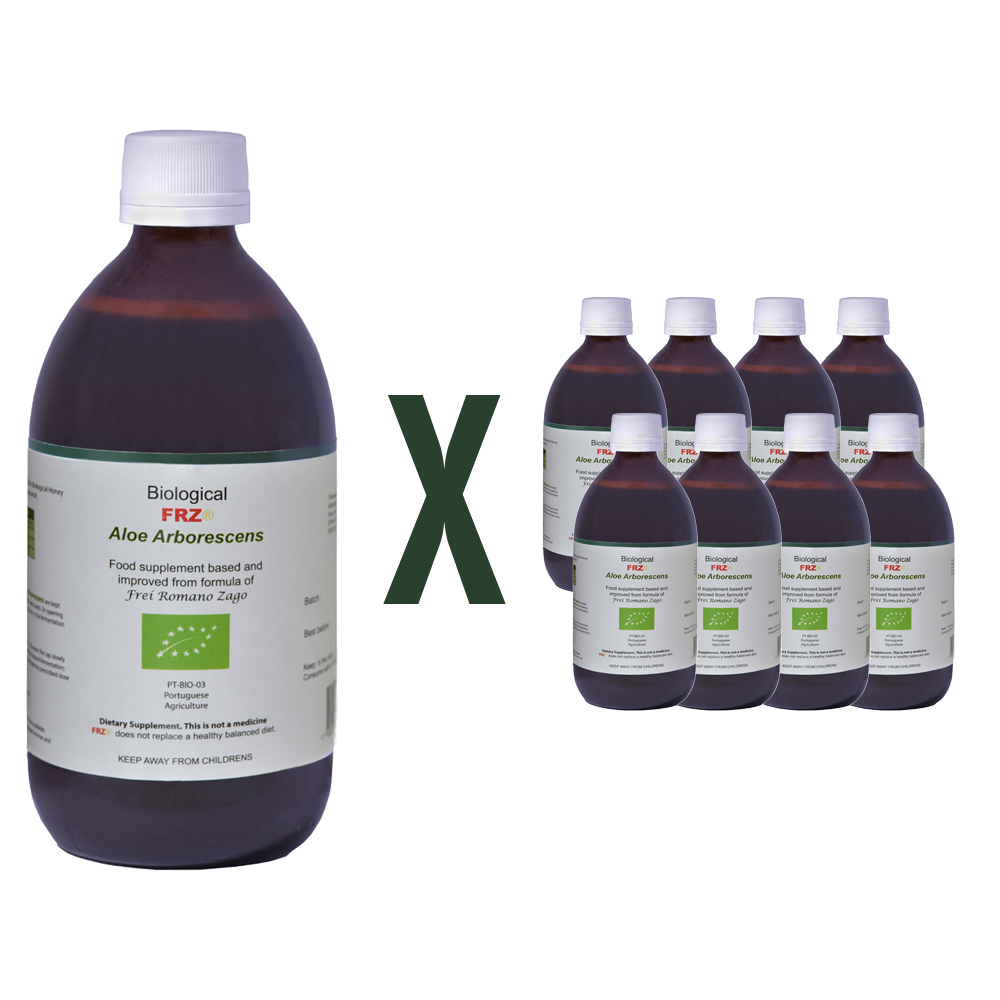 Biological FRZ® Aloe Vera Arborescens 8 x 500g Food Supplement